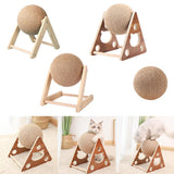 Maxbell Sisal Cat Scratching Rotatable Ball for Pet Kitten Pet Toy Interactive Triangular