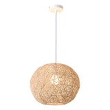 Maxbell Simple Pendant Light Chandelier Hand Weaved Hanging Decor Loft Teahouse 30cm