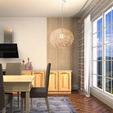 Maxbell Simple Pendant Light Chandelier Hand Weaved Hanging Decor Loft Teahouse 30cm