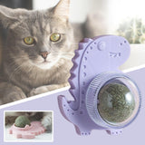 Maxbell Maxbell Natural Catnip Balls Removable Healthy Rotating for Playing Grinding Licking Purple