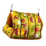 Maxbell Bird Nest Sleeping Bed Birds Hut Soft for Lovebirds Parakeets Cockatoo Yellow Large