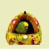 Maxbell Bird Nest Sleeping Bed Birds Hut Soft for Lovebirds Parakeets Cockatoo Green Large