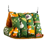 Maxbell Bird Nest Sleeping Bed Birds Hut Soft for Lovebirds Parakeets Cockatoo Green Large