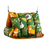 Maxbell Bird Nest Sleeping Bed Birds Hut Soft for Lovebirds Parakeets Cockatoo Green Large