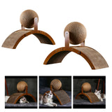 Maxbell Cat Scratcher Pad Wooden Frame Claws Care Cat Scratching Ball Wear Resistant M