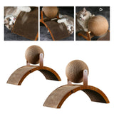 Maxbell Cat Scratcher Pad Wooden Frame Claws Care Cat Scratching Ball Wear Resistant M