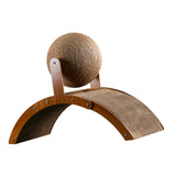 Maxbell Cat Scratcher Pad Wooden Frame Claws Care Cat Scratching Ball Wear Resistant M