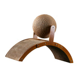 Maxbell Cat Scratcher Pad Wooden Frame Claws Care Cat Scratching Ball Wear Resistant M