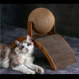 Maxbell Cat Scratcher Pad Wooden Frame Claws Care Cat Scratching Ball Wear Resistant L