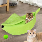 Maxbell Maxbell Banana Cats Bed House Cat Cuddle Supplies Warm for Rabbit Green M