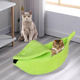 Maxbell Maxbell Banana Cats Bed House Cat Cuddle Supplies Warm for Rabbit Green M