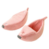 Maxbell Maxbell Banana Cats Bed House Cat Cuddle Supplies Warm for Rabbit Pink S