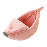 Maxbell Maxbell Banana Cats Bed House Cat Cuddle Supplies Warm for Rabbit Pink M