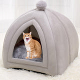Maxbell Portable Cat house for Indoor Cats Nest Dog Kitten Warm Winter S