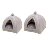 Maxbell Portable Cat house for Indoor Cats Nest Dog Kitten Warm Winter S