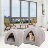 Maxbell Portable Cat house for Indoor Cats Nest Dog Kitten Warm Winter S