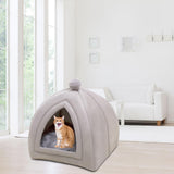Maxbell Portable Cat house for Indoor Cats Nest Dog Kitten Warm Winter S