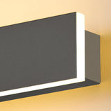 Maxbell Modern Outdoor Wall Light Waterproof Metal Long Wall Lamp for Porch Patio 100cm