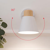 Maxbell Wall Sconce Lighting E27 Light Fixture Bedside Lamp for Stairs Corridor White