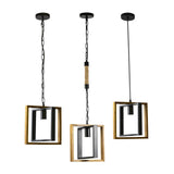 Maxbell Retro Style Pendant Light Ceiling Lamp Adjustable Lighting for Loft Hallway Rope Iron Chain