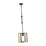 Maxbell Retro Style Pendant Light Ceiling Lamp Adjustable Lighting for Loft Hallway Rope Iron Chain