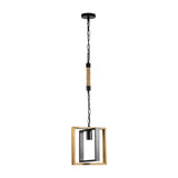 Maxbell Retro Style Pendant Light Ceiling Lamp Adjustable Lighting for Loft Hallway Rope Iron Chain