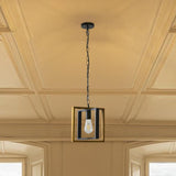 Maxbell Retro Style Pendant Light Ceiling Lamp Adjustable Lighting for Loft Hallway Iron Chain