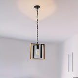 Maxbell Retro Style Pendant Light Ceiling Lamp Adjustable Lighting for Loft Hallway Iron Chain