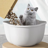 Maxbell Pet Dog Food Storage Container with Lid Food Dispenser Grains Rice Case Pink