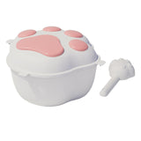 Maxbell Pet Dog Food Storage Container with Lid Food Dispenser Grains Rice Case Pink