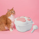 Maxbell Pet Dog Food Storage Container with Lid Food Dispenser Grains Rice Case Pink