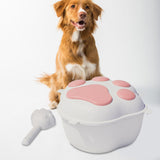 Maxbell Pet Dog Food Storage Container with Lid Food Dispenser Grains Rice Case Pink