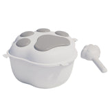 Maxbell Pet Dog Food Storage Container with Lid Food Dispenser Grains Rice Case Gray