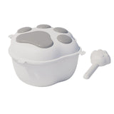 Maxbell Pet Dog Food Storage Container with Lid Food Dispenser Grains Rice Case Gray