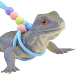 Maxbell Traction Rope Luminous Belt for Turtle Amphibians Bearded Dragon blue
