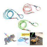 Maxbell Traction Rope Luminous Belt for Turtle Amphibians Bearded Dragon blue