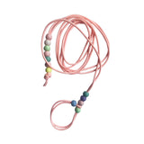 Maxbell Traction Rope Luminous Belt for Turtle Amphibians Bearded Dragon pink