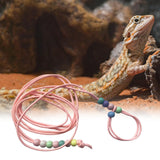 Maxbell Traction Rope Luminous Belt for Turtle Amphibians Bearded Dragon pink