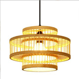 Maxbell Bamboo Lamp Shade Ceiling Light Cover Chandelier for Dining Room Decor