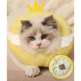 Maxbell Cute Cat Collar After Surgery Protector Elizabethan Collar Comfortable Yellow 14cm XS