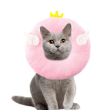 Maxbell Cute Cat Collar After Surgery Protector Elizabethan Collar Comfortable Pink 14cm XS