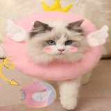 Maxbell Cute Cat Collar After Surgery Protector Elizabethan Collar Comfortable Pink 14cm XS