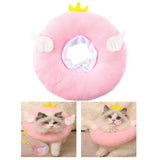 Maxbell Cute Cat Collar After Surgery Protector Elizabethan Collar Comfortable Pink 19cm S