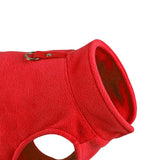 Maxbell Maxbell Dog Fleece Vest Dog Clothes with Pull small Dogs winter Jacket M Red