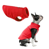 Maxbell Maxbell Dog Fleece Vest Dog Clothes with Pull small Dogs winter Jacket M Red