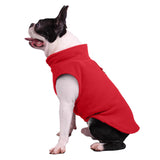 Maxbell Maxbell Dog Fleece Vest Dog Clothes with Pull small Dogs winter Jacket M Red