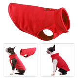 Maxbell Maxbell Dog Fleece Vest Dog Clothes with Pull small Dogs winter Jacket M Red