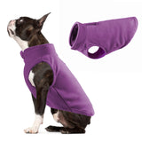 Maxbell Maxbell Dog Fleece Vest Dog Clothes with Pull small Dogs winter Jacket S Violet