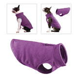 Maxbell Maxbell Dog Fleece Vest Dog Clothes with Pull small Dogs winter Jacket S Violet