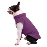 Maxbell Maxbell Dog Fleece Vest Dog Clothes with Pull small Dogs winter Jacket L Violet